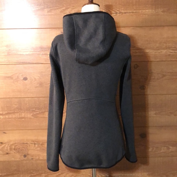 Lululemon Fleece & Thank You 1/2 zip sz 6 dark gray hooded pullover - Picture 4 of 9